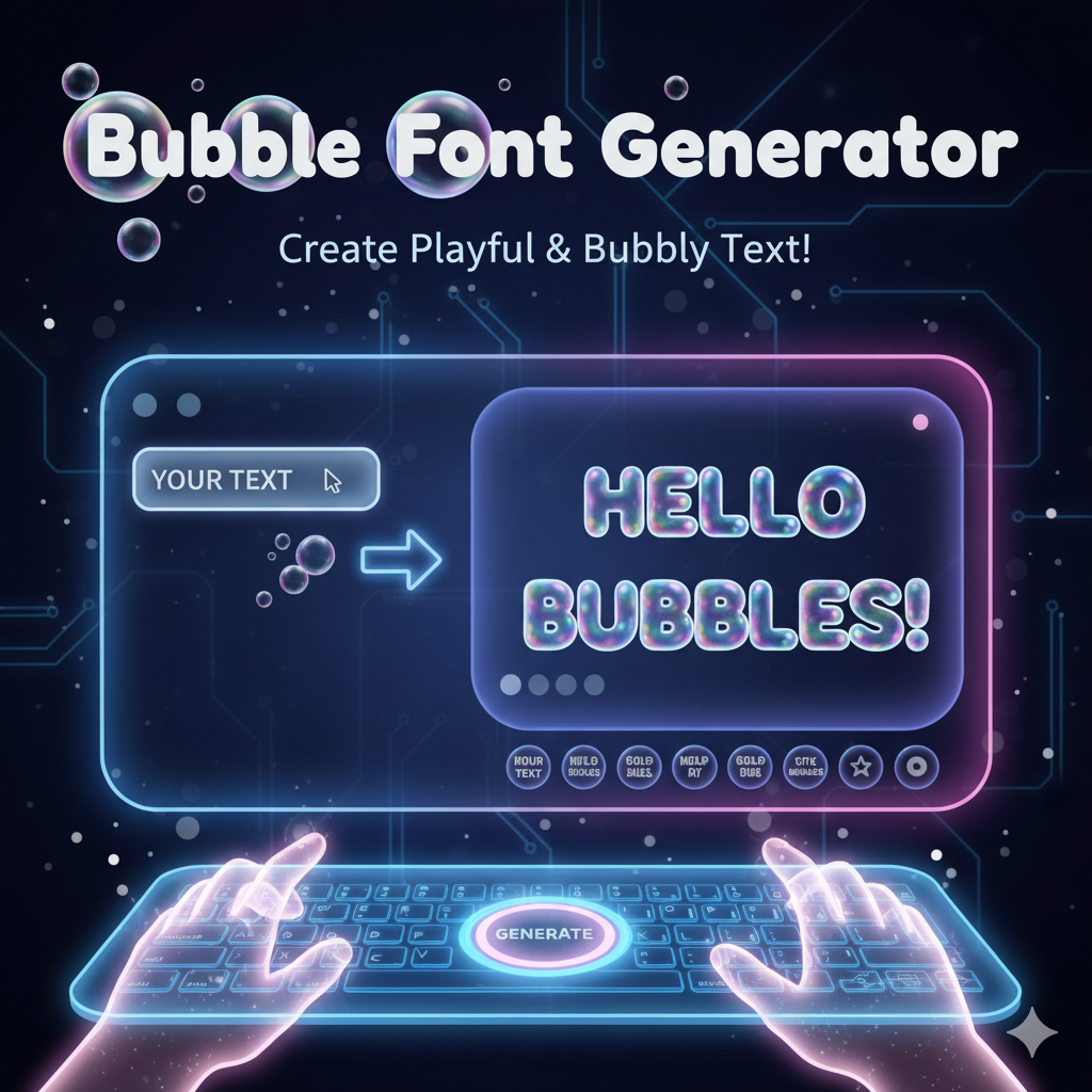 Bubble Font Generator