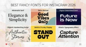 fancy fonts for Instagram